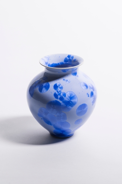 Blue Flower-pattern Vase