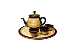 Lacquer Teapot, Cup and Plate