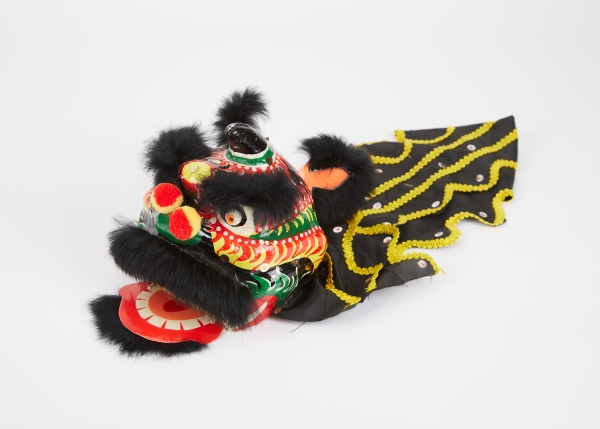 Lion Dance Mask and Cover Miniature