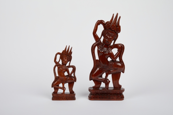Apsara Dance Wooden Sculpture