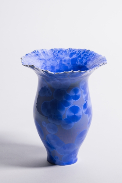 Blue Flower-pattern Vase